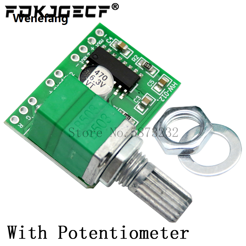 Wenefang Bluetooth 5.0 PAM8403 Super Mini Digital Amplifier Board 2 * 3W High Quality 5W Class D Digital 2.5V To 5V Small Stereo Amp Amplifier Board