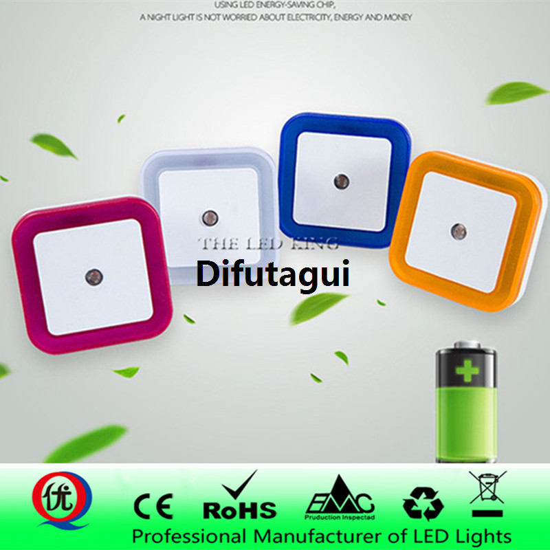 Difutagui Light Kids Baby Square Plug European and American Auto Control Affordable Light Sensor Mini Light Novelty Moon Romantic Color Light