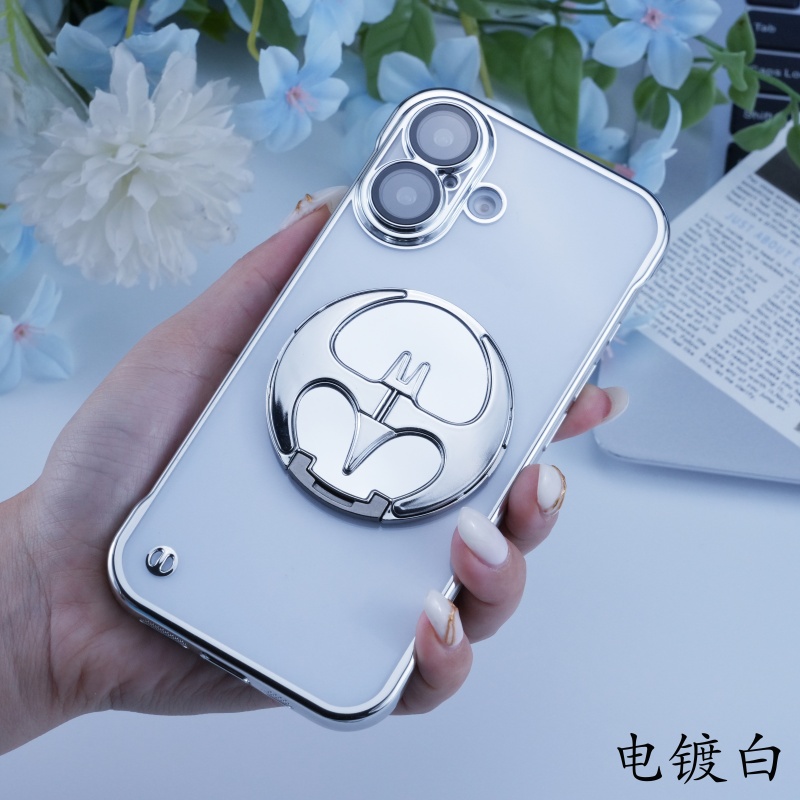 NEW HODON Luxury Plating Clear Phone Cases For iPhone 16 15 14 13 12 11 Pro Max 16 Plus Case with Lens Film Electroplating Shockproof Soft Cover