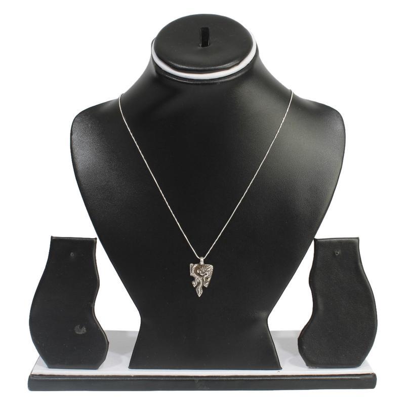 Silver Necklace For Women Sun Design