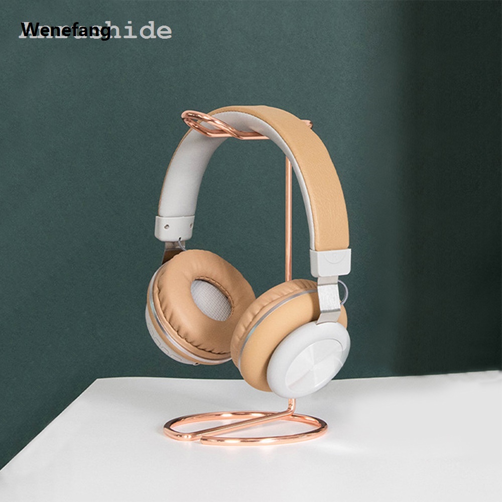Wenefang Anrushide Stainless Steel Headphone Bracket Headphone Storage Rack Desktop Universal Support Metal Rack Home Office Storage Rack