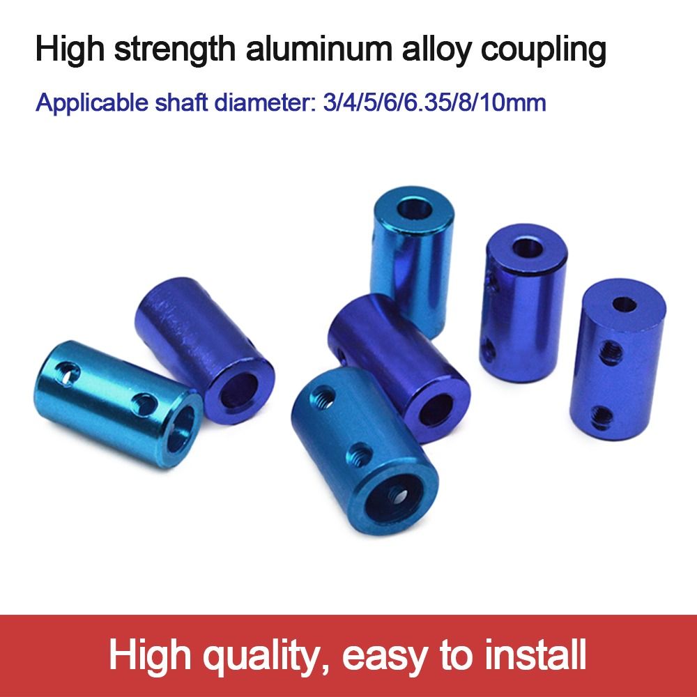 2pcs New 3/4/5/6/6.35/7/8/10mm Stepper Motor Connector Coupling Device Blue Shaft Coupler 3D Printers Parts Rigid Shaft Coupler