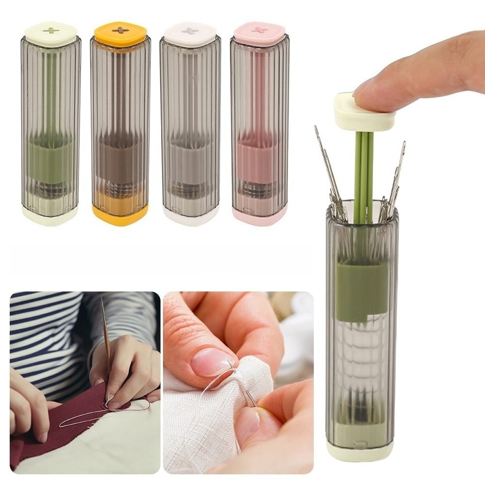 Portable Multifunctional Needle Thread Organizer Easy Sewing Embroidery Needle Quilt Sewing Needle with 20Pcs Needle Sewing Storage Box for Quilt Sewing