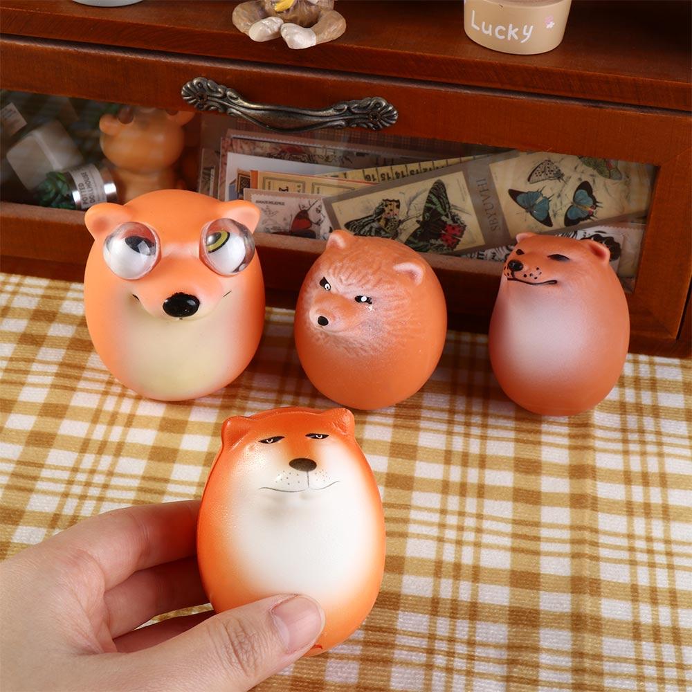 Cute Dog Egg Shiba Lnu Dog Egg Mold Squeeze Slow Rebound Dog Egg Figure Toys Small Animal Mold Dog Egg Pinch Toys Home Desk Room Decor