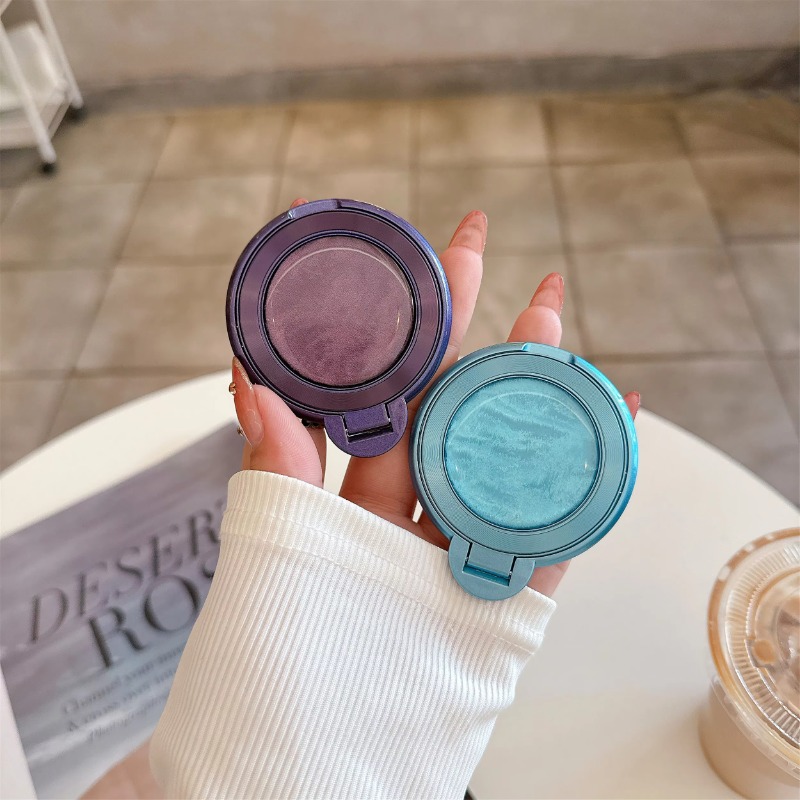 HODON Luxury Glitter Coloful Round Ring Magnetic Holder Mobile Phone Stand Holder Pad for iPhone 16 15 14 13 Pro Max Magsafe Finger Creative Bracket Stand Accessory