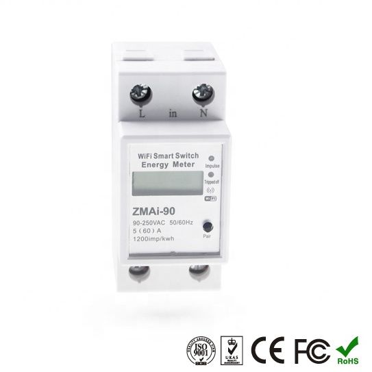 Tuya WiFi Smart Switch Energy Meter 90 Watt Work With Alexa Google