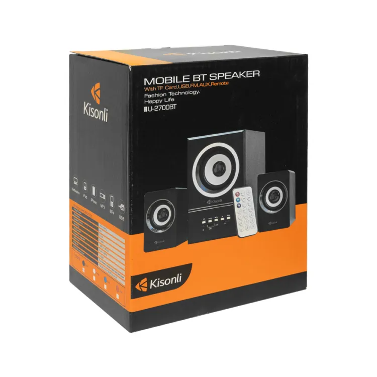 Kisonli Speakers U-2700Bt 2in1 Woofer