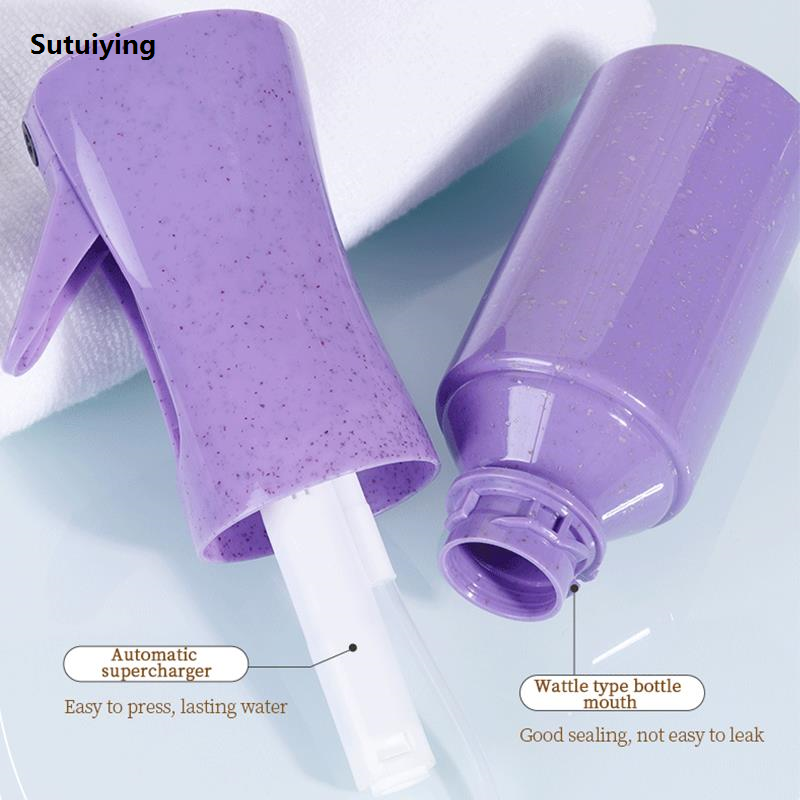 Sutuiying 3pcs/set Wheat Straw Hair Brush with 200ml men Bottle Wide Teeth 2025 Massage Comb Double-side Hairbrush Salon Hair Dressing Tools