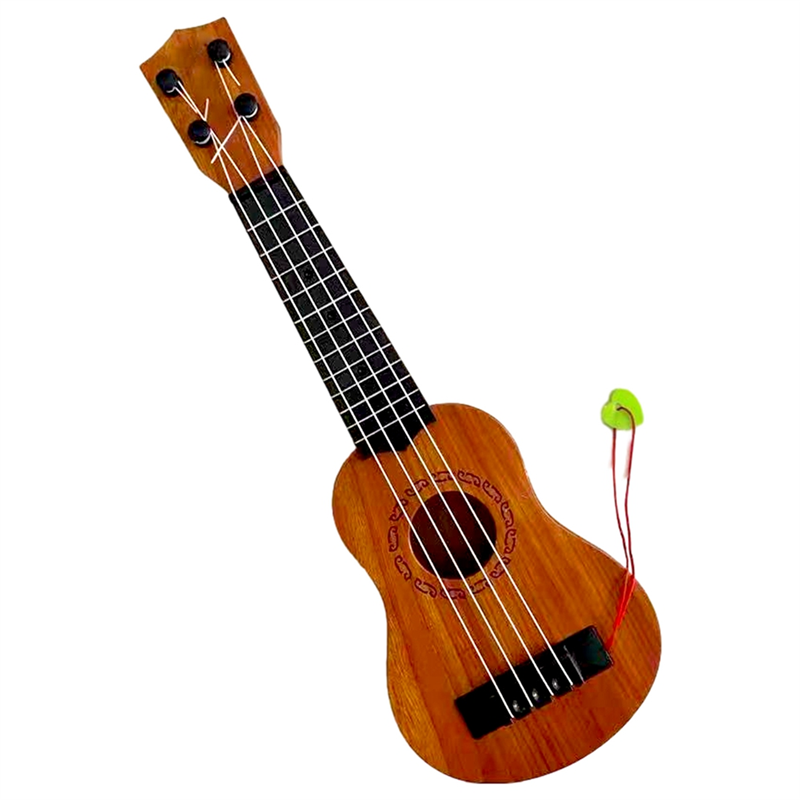 17In Kids Ukulele Guitar 4Strings Guitar Children Musical Instruments Toys with Picks for Toddler Kids Boys Girls Easy to Use ,B