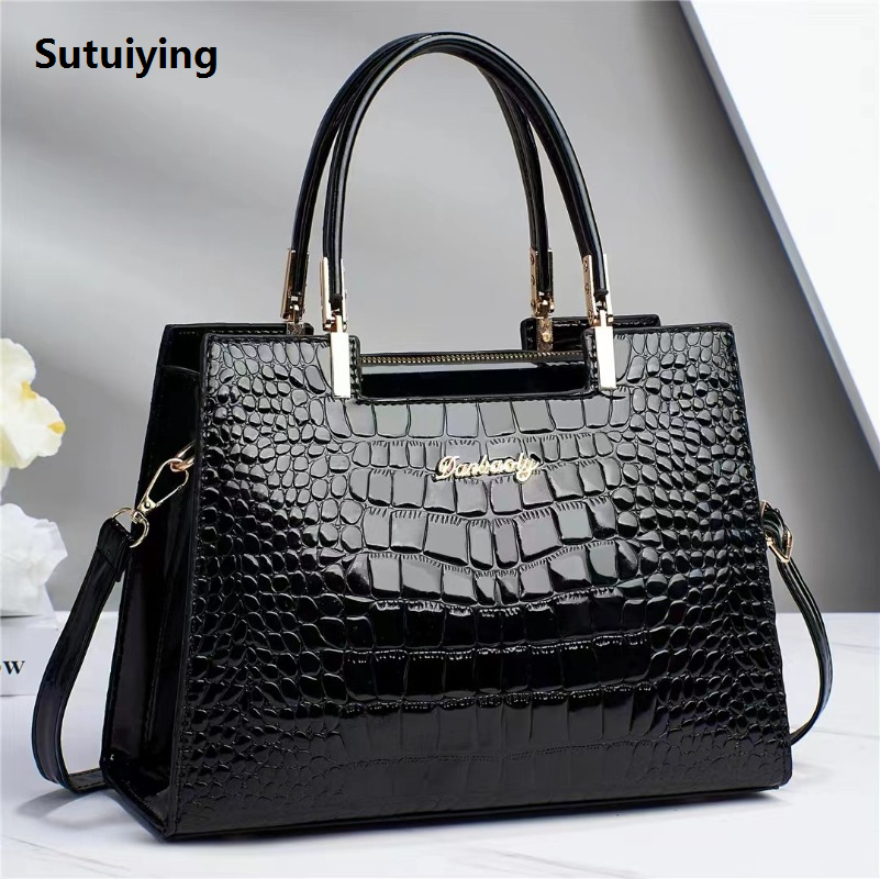 Sutuiying Women's Luxury Large Capacity Handbags Brand Designer Casual Vintage Profesional Shoulder Bag 2025 New Ladies Elegant Solid Color Tote Bags