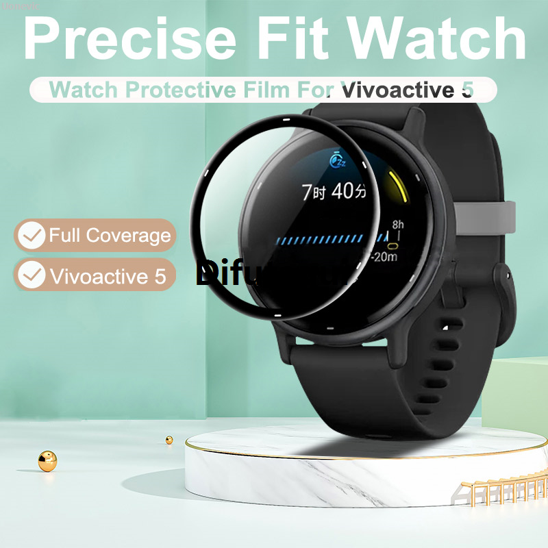 Difutagui rmin accessories thin protective film glass watch soft screen film Hot Selling Luxury VGarminivoactive 5 ultra fiber protection full coverage HD film Ga
