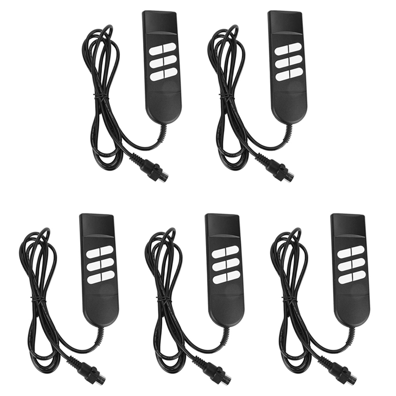 NCANRUI 5X Electric Recliner Chairs Controller 6Button 5Pins Hand Switch for Home Appliance Adjustable Bed Lift Chairs Recliners
