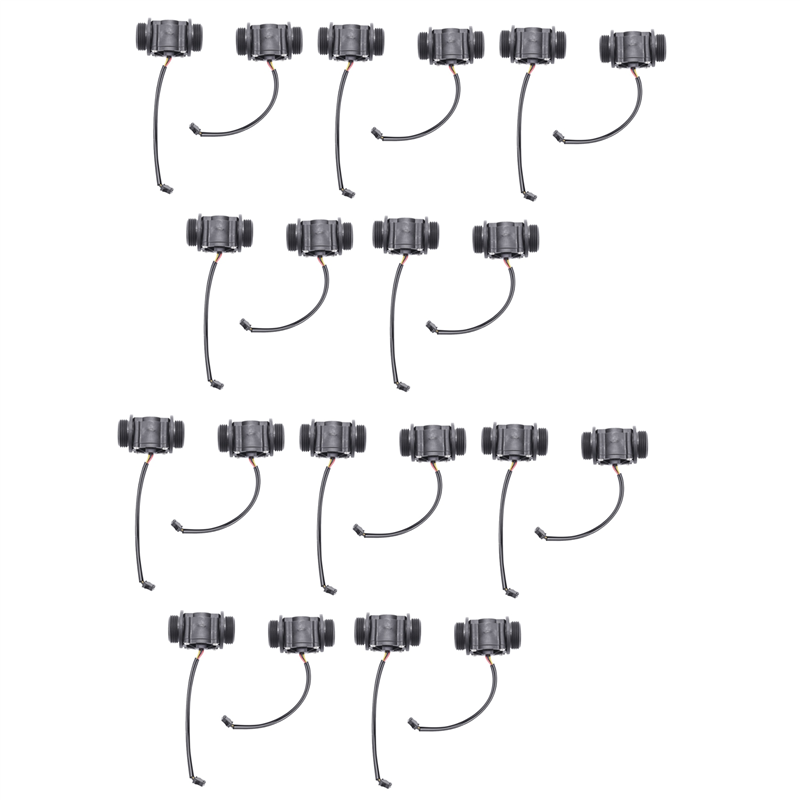 ARELENE 20PCS Water Flow Sensor Fuel Flow Meter Water Meter Sensor Flowmeter Water Sensor Counter Indicator FS400A G1 DN25