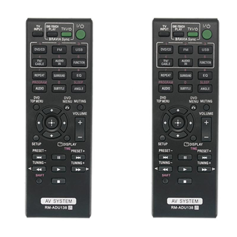 FORIDE 2X -ADU138 Replace Remote Control Fit AV System DAV-TZ145 HBD-TZ140 HBD-TZ145