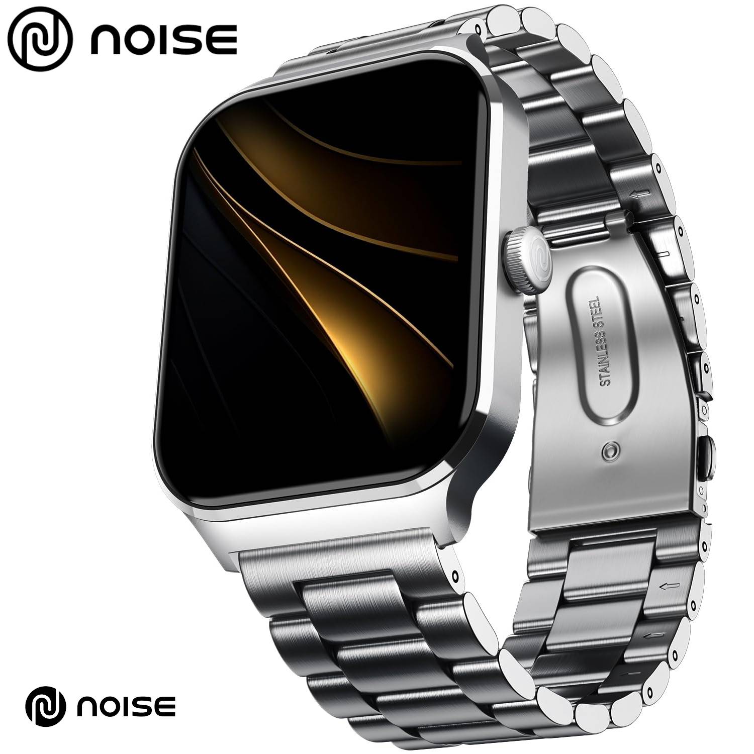 Noise ColorFit Canvas Grand Smart Watch with 1.69"(4.29cm) HD Display, 60 Sports Modes, 150 Watch Faces, Fast Charge, Spo2, Stress, Sleep, Heart Rate Monitoring & IP68 Waterproof (Jet Black)