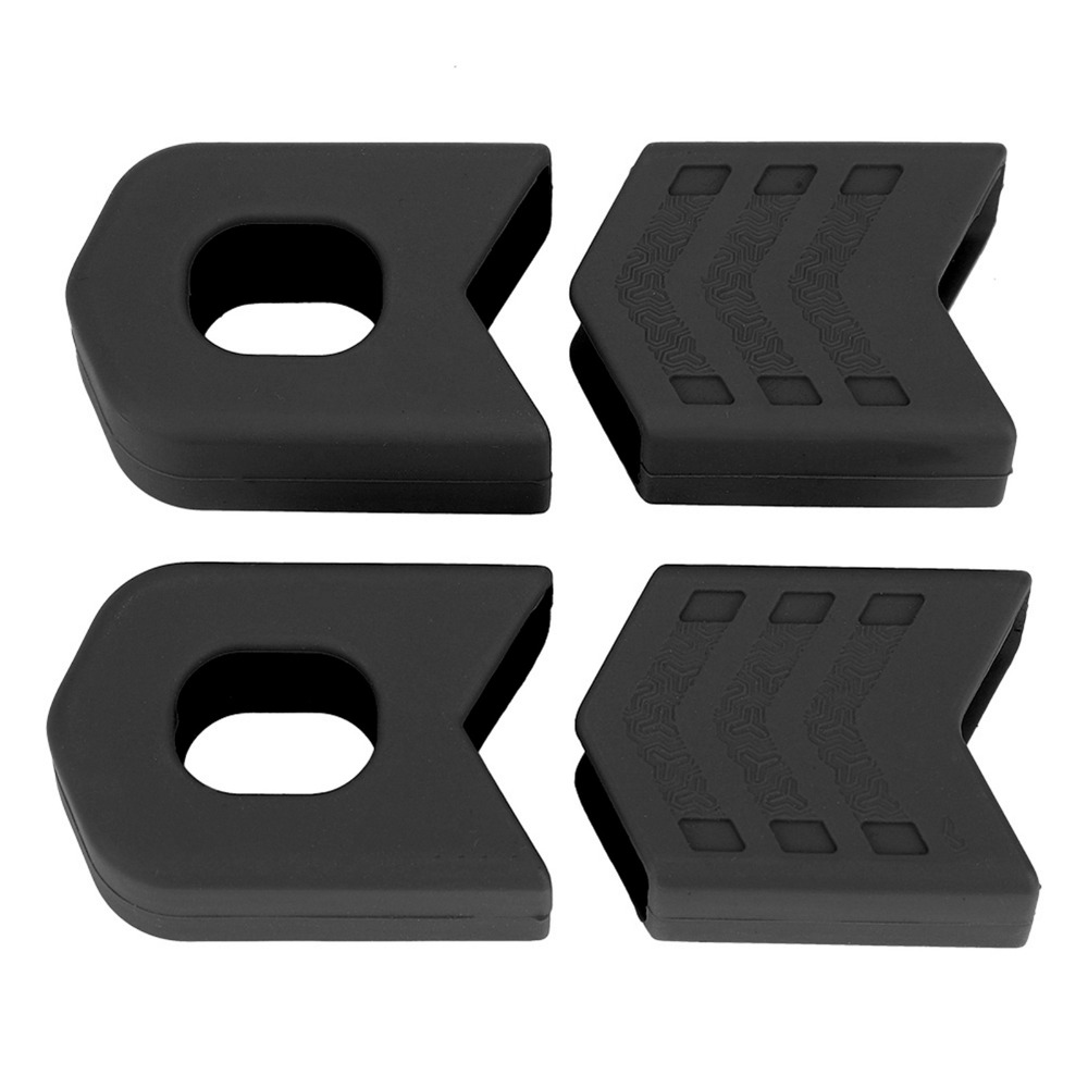 1 pair Durable Silicone Bike Crank Arm Protector Universal Fit Anti-slip Crank Boot Guard Multiple colors available Crankset Sleeve Cover Bicycle Accessory