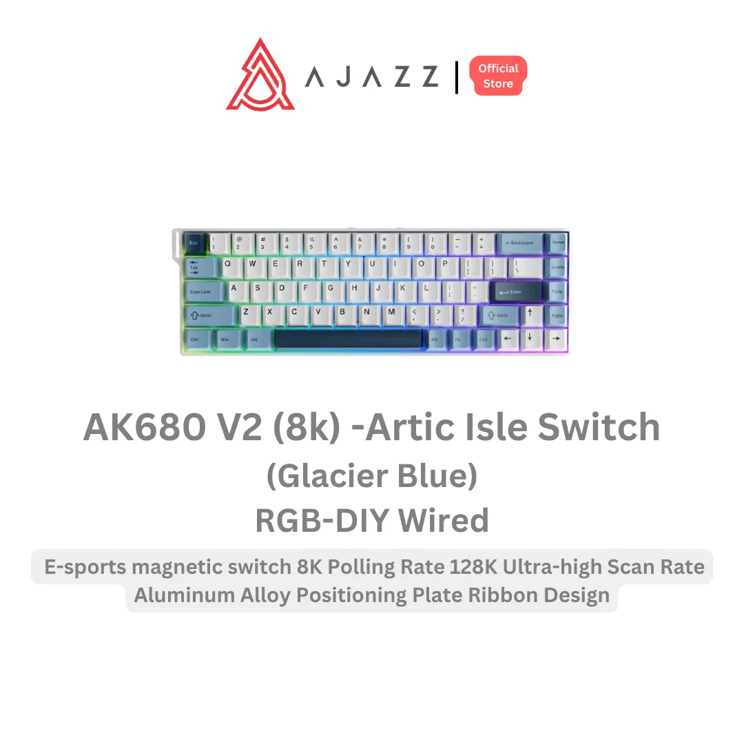 Ajazz AK680 V2 8K Gaming Keyboard - image 1