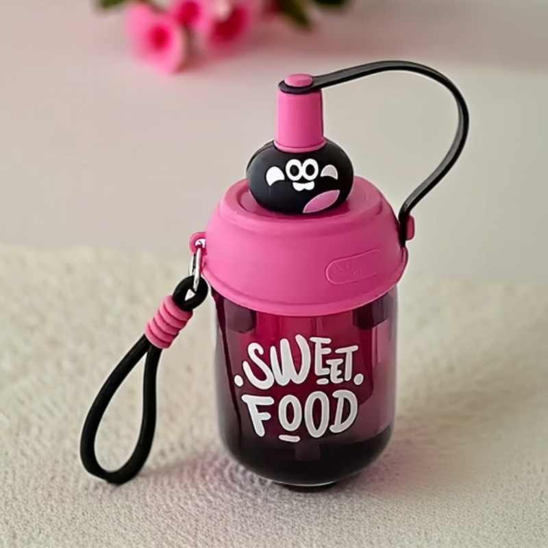 Cup of water student with tea cute water cup new idea summer girl portable plastic cup filter anti drop straw bottle 2