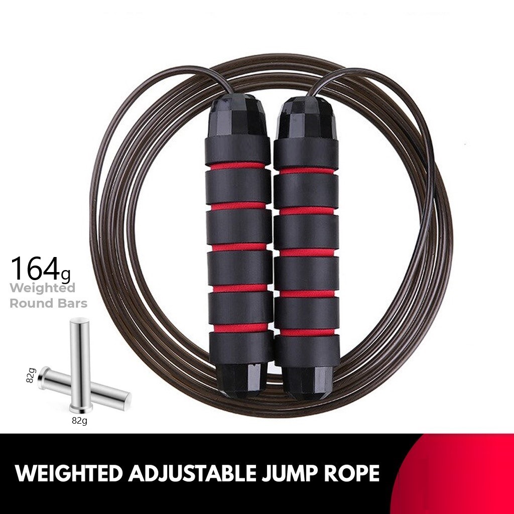 Jump Rope with weight For Men & Women Adjustable Jumping Rope, Skipping Rope, Gym Rope/Exercise Rope Cardio Workout skill training
