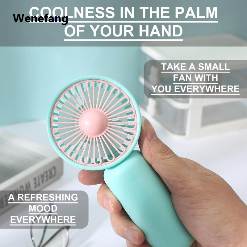 Bizzy New Handheld Mini Fan Powered Small Quiet Electric Fans Summer Cooling Personals Hand Fan