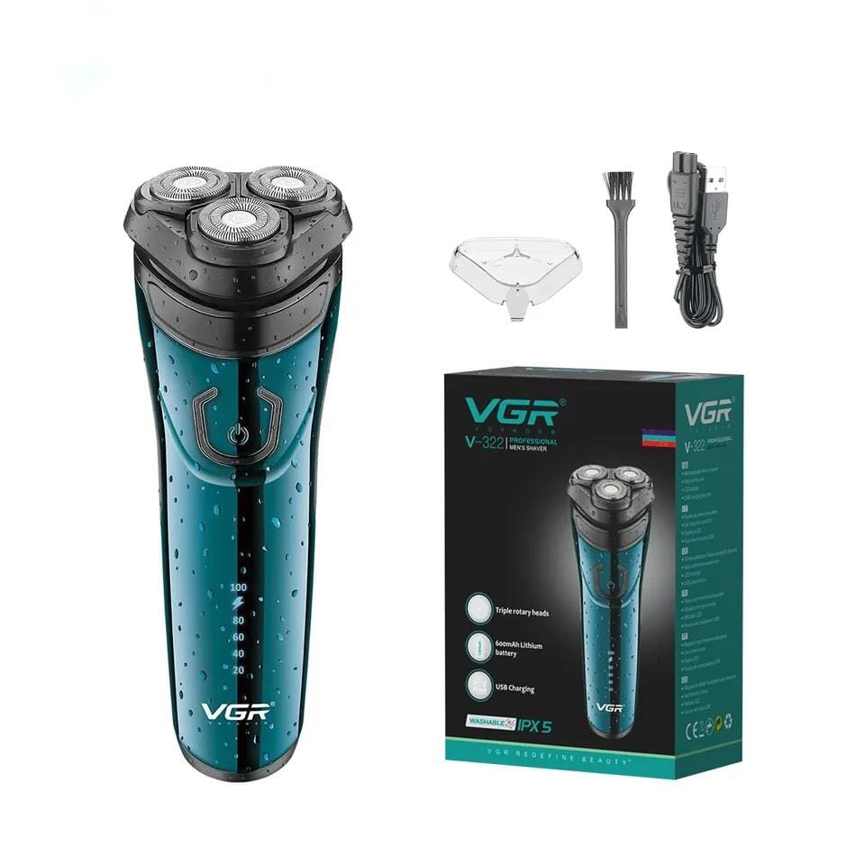 VGR Electric Shaver Professional LED Display Waterproof Rechargeable V-322 By Smart Gallery