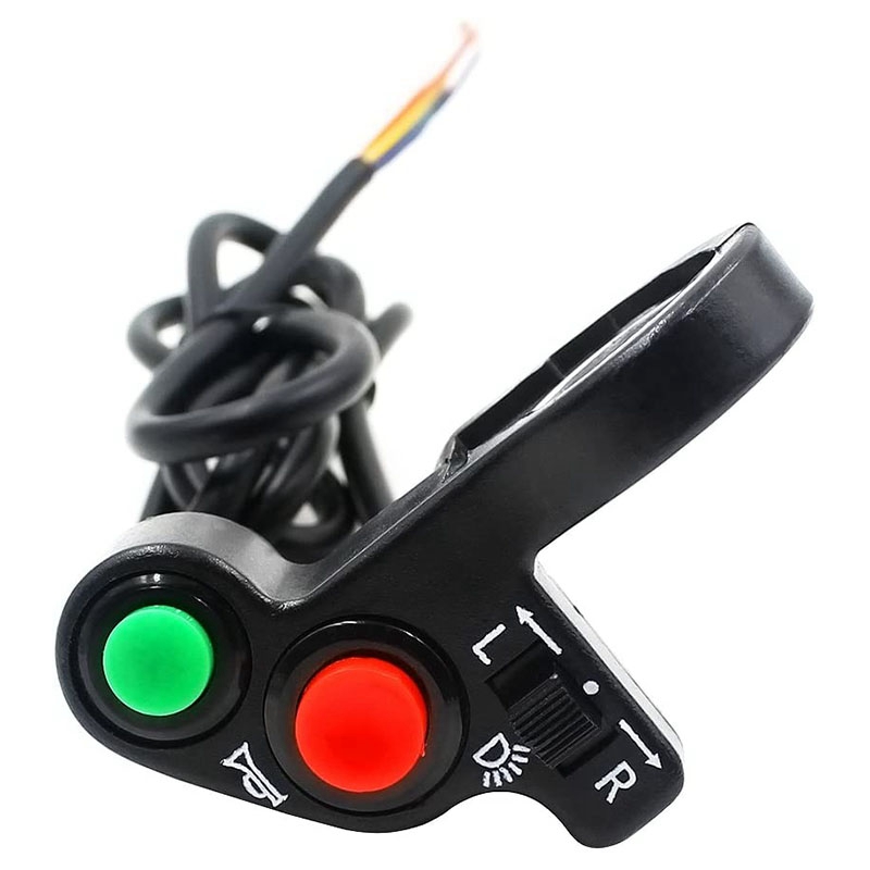 OUMERY Motorcycle Handlebar Switch Electric Bike Scooter Horn Turn Signals On/Off Button Light Switch