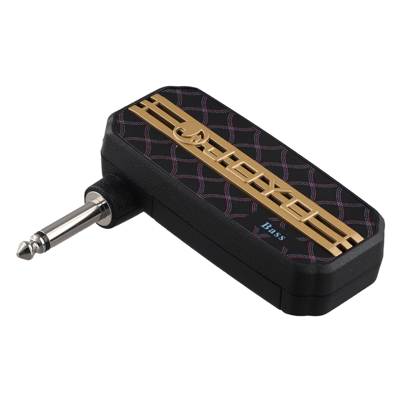 Sojhoop Mini Amp Electric Bass Headphone Amplifier 3.5mm Plug Play Auxiliary Audio Input Bass Connect CD MP3 Player