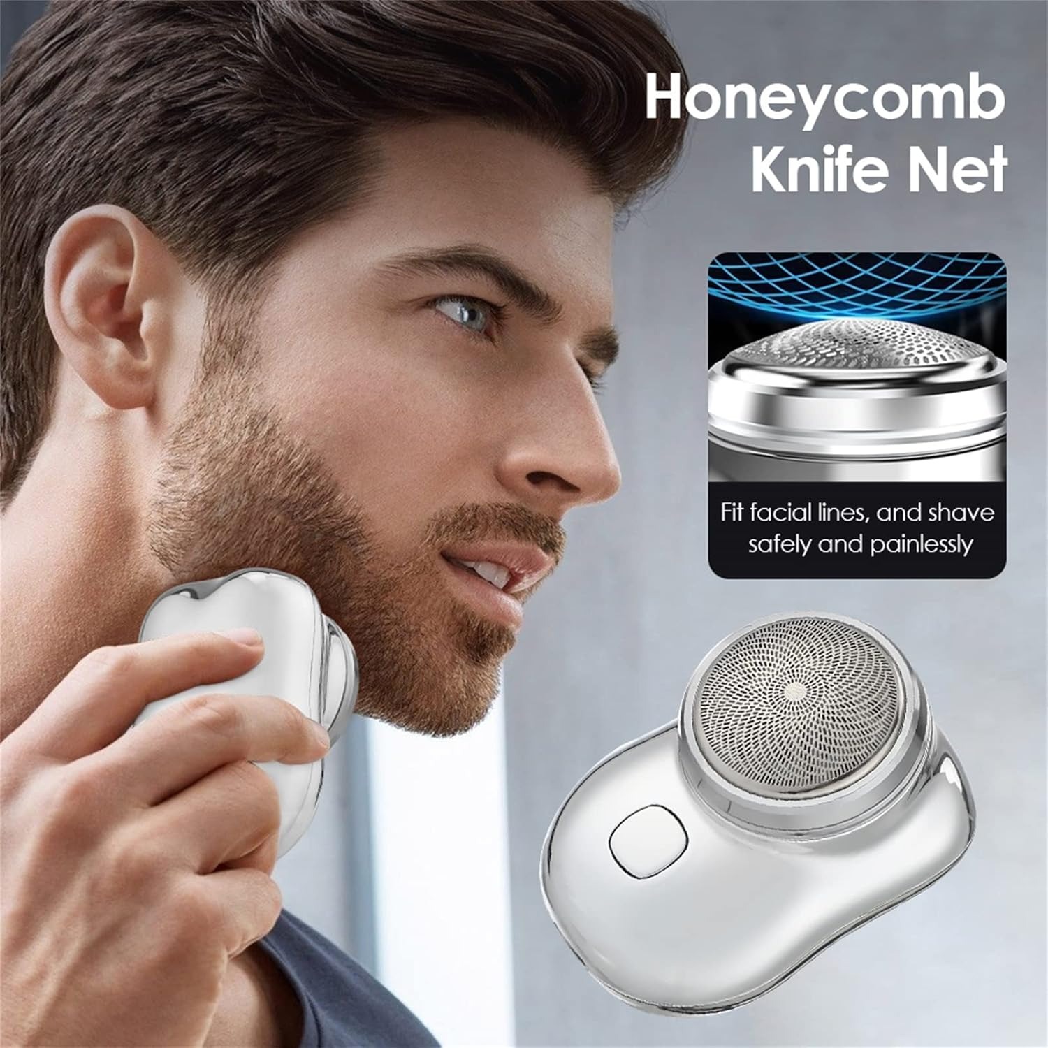 Mini Electric Shaver For Unisex Portable Electric Razor Pocket Size Outdoor Shaver for Women or Men Multiporpose use