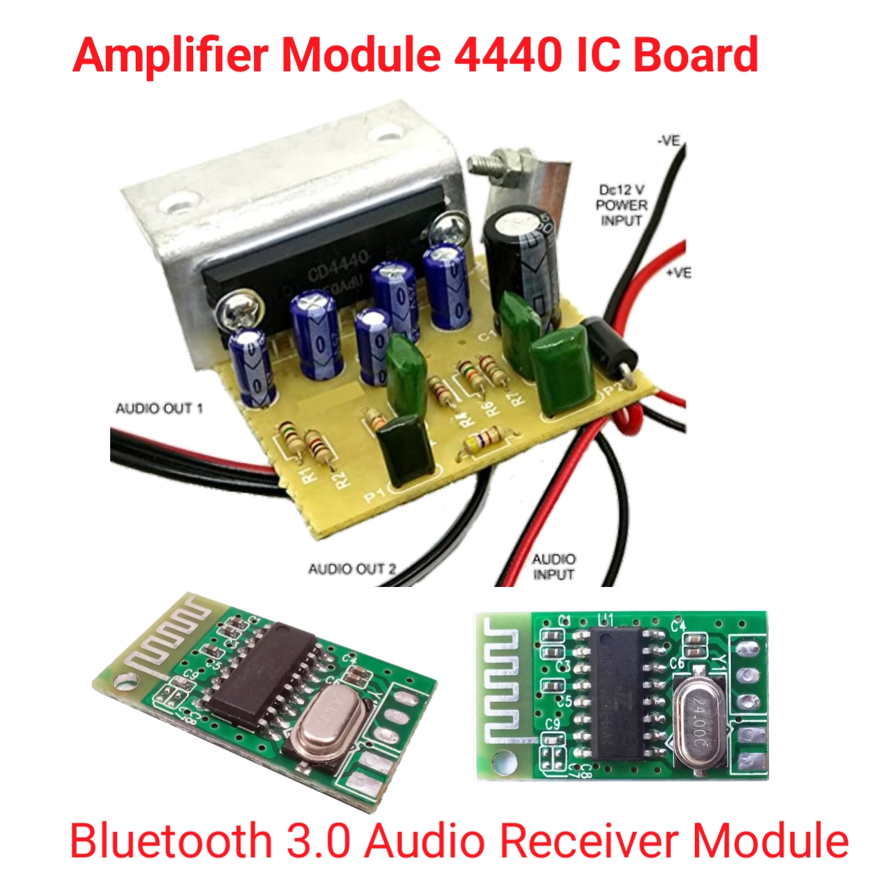4440 Audio Amplifier Boards 40 W DIY Kit Board With Bluetooth 3.0 Audio Receiver Module Wireless Receiver