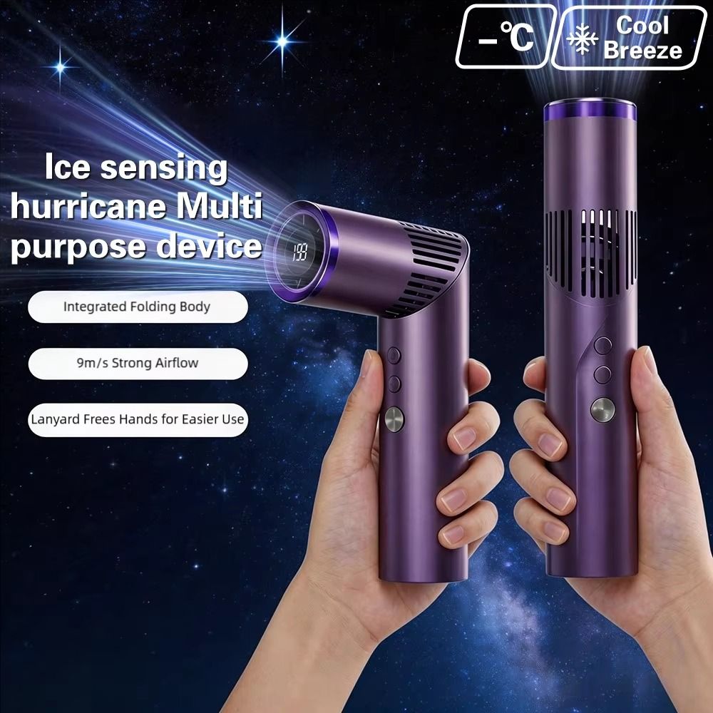Low Noise Portable Mini Cooling Fans Rechargeable Lipstick Size Handheld Folding Fan Pocket High Speed Air Conditioner Fan Summer Travel