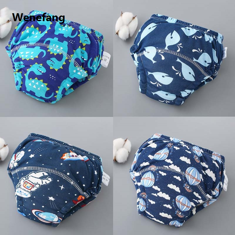 Wenefang Baby Training Pants Cotton Cloth 6 Layers Cloth Baby Diapers Breathable Profesional Reusable Washable Children Underwear Cloth Diapers