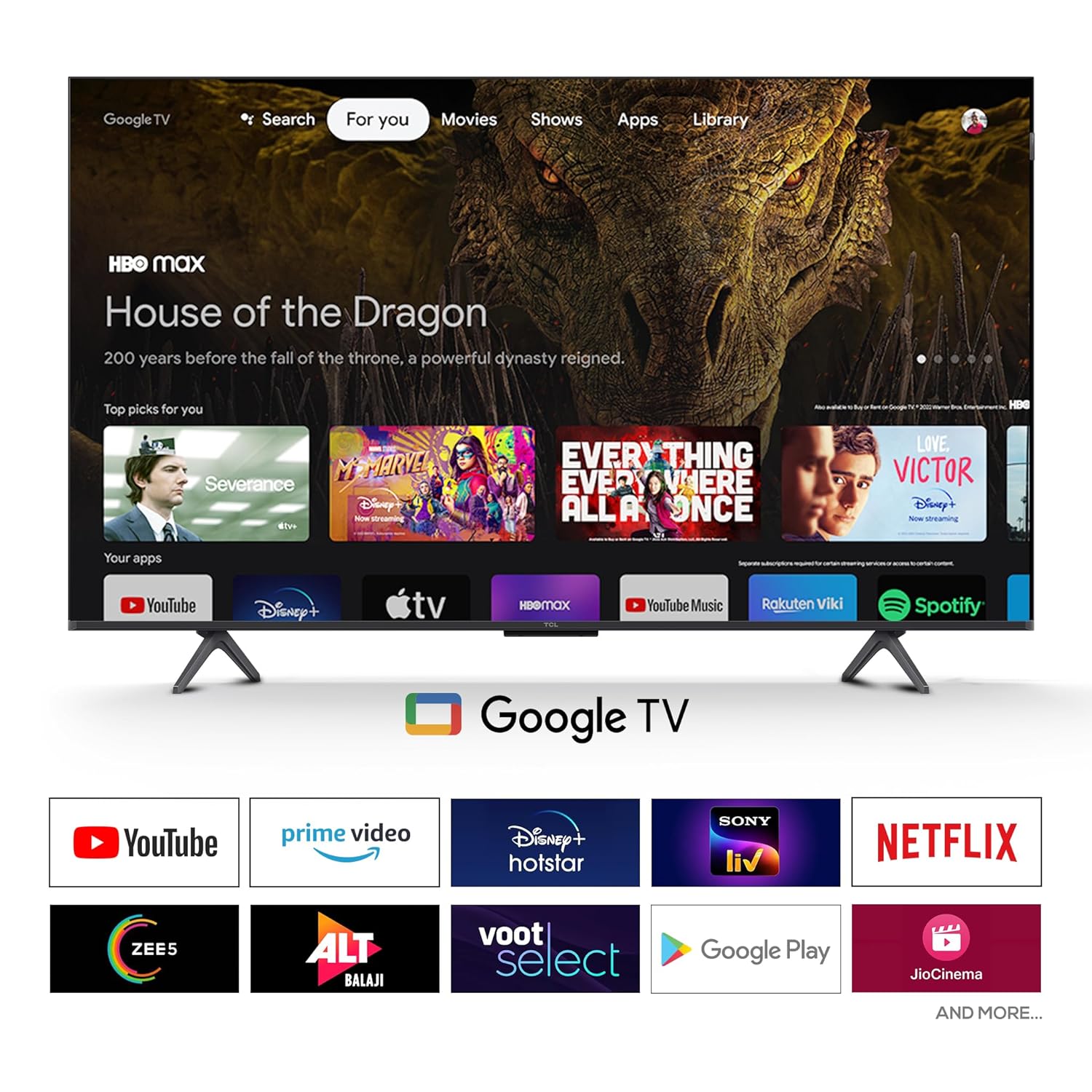 TCL 139 cm (55 Inches) 4K UHD Smart QD-Mini LED Google TV | Dolby Vision IQ | 40W Onkyo 2.1 | Upto 312+ Zones | IMAX Enhanced | 55C6KS