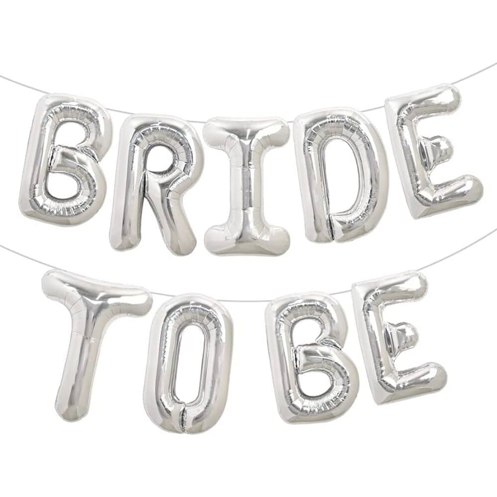 Ichhya Store 16"Silver Bride To Be Foil Banners