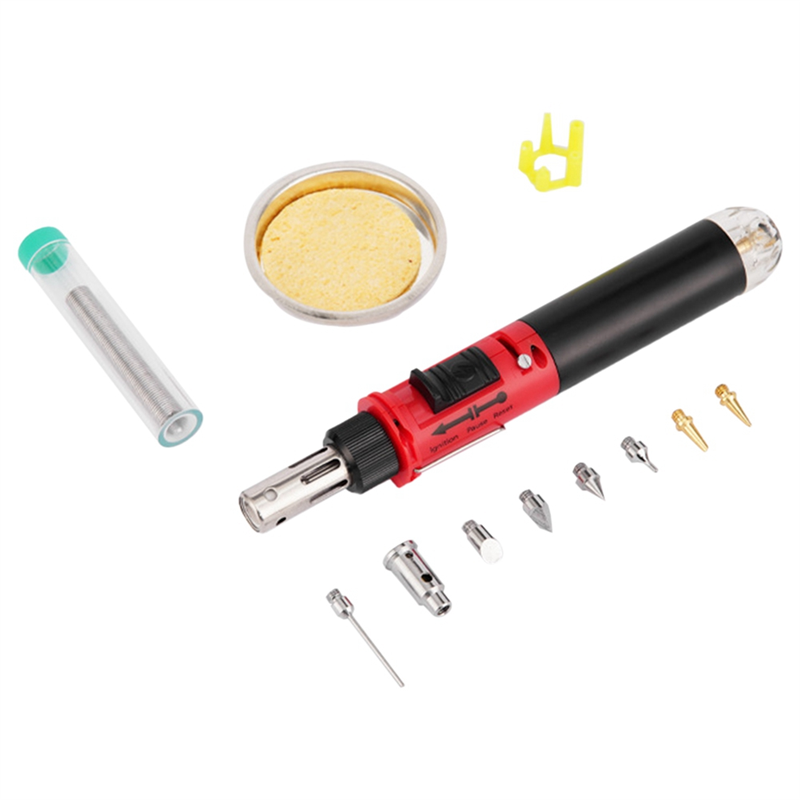 Cordless Gas Soldering Iron Heat Blower Torch Electric Soldering Iron Set Self- Instant Start Adjustable Flame Control Welding Tools