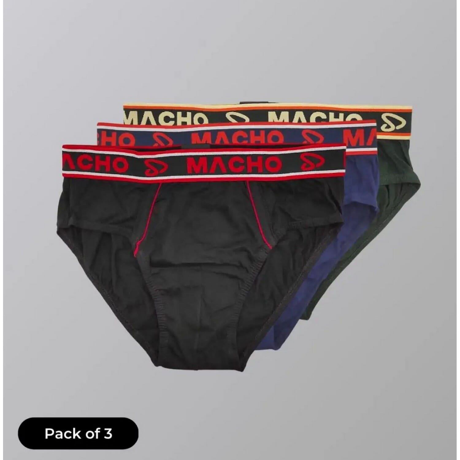 Comfortable Amul Macho Smart Cut Cotton Brief Underwear For Men (Pack Of 1)