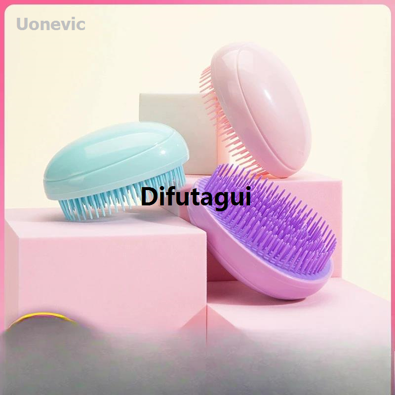 Difutagui Portable mini egg comb for grooming hair and Fashion Hot Selling massaging the scalp, suitable for travel.