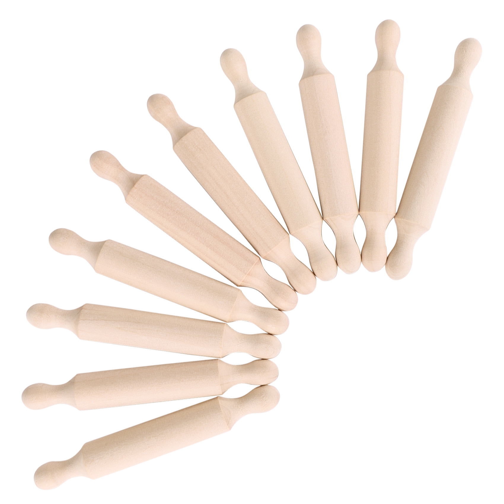 Wooden 6 Inches Long Kitchen Baking Rolling Pin for Children Fondant