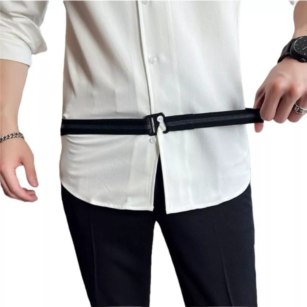 Fashion Non-slip Waistband Elastic Nylon Anti Wrinkle Shirt Stay Best Business Belt