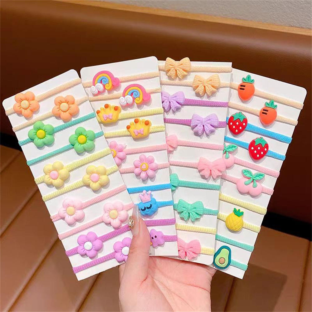 Candy Color Hair Accessories High Stretch Hair Circle Cute Trendy for Little Girls Playtime School Accessories