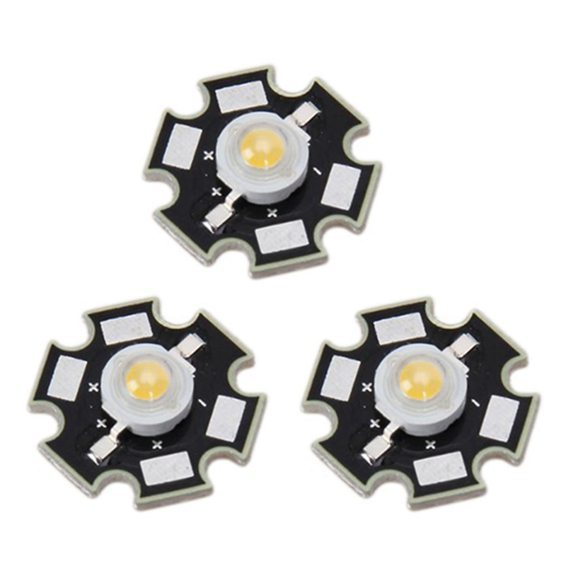 4X 3W High Power Star LED Light Lamp Bulb (White)