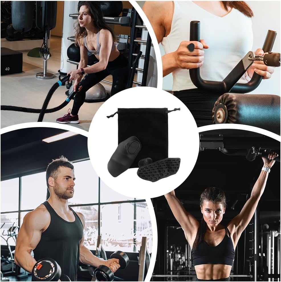 1 Pair Anti-Slip Finger Grip Strengthener - Portable Ergonomic Hand Trainer for Weight Lifting, Pull-Ups & Gym Workouts