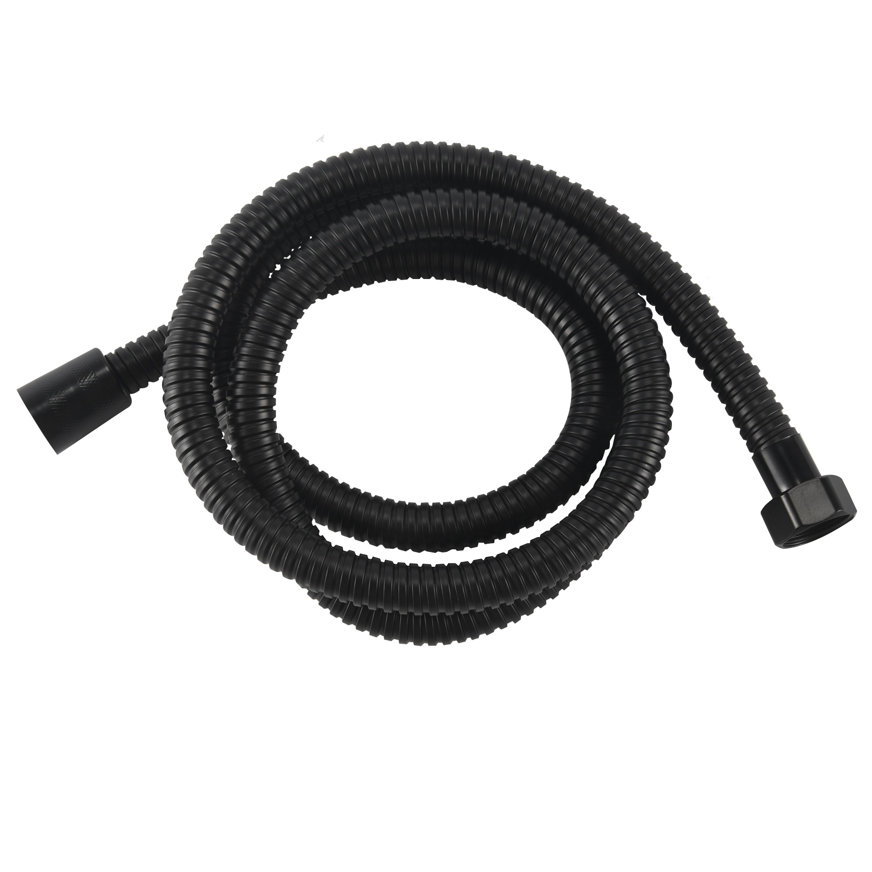NAMUNY Black Shower Hose 150Cm Stainless Steel Shower Tube Flexible Gold Bathroom Hose Plumbing Glossy