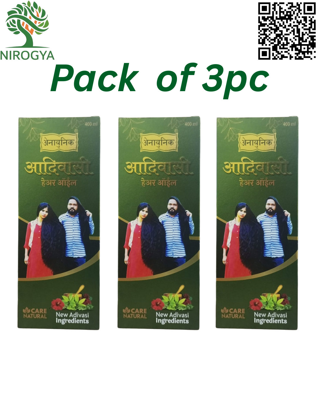 Adivasi Hair Oil 400ML Pack Of 3PC