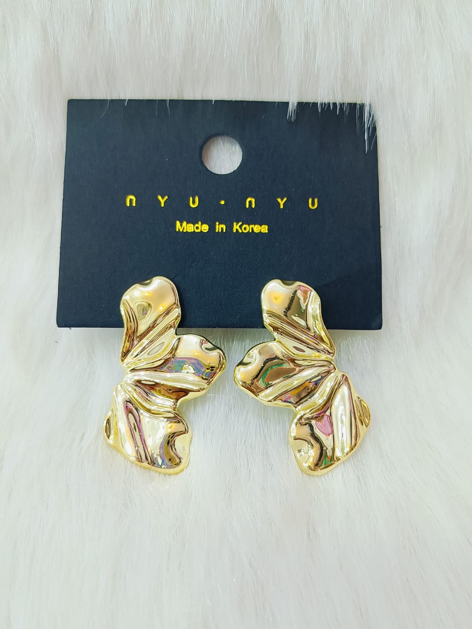 Gold-Plated Floral Earrings with Elegant Garden Design, Simple yet Fashionable, Featuring Temperament-Inspired Engraving and Flower Detailing - Hot Arrival!