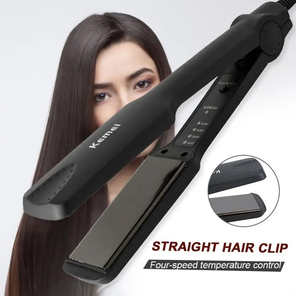 Kemei KM-329 Professional Electronic Hair Straightener Irons BOS