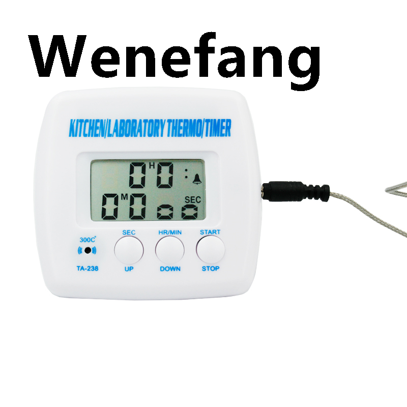 Wenefang Food BBQ Electronic Thermometer tester Temperature meter New style Alarm Timer household Cooking Kitchen tool with Probe