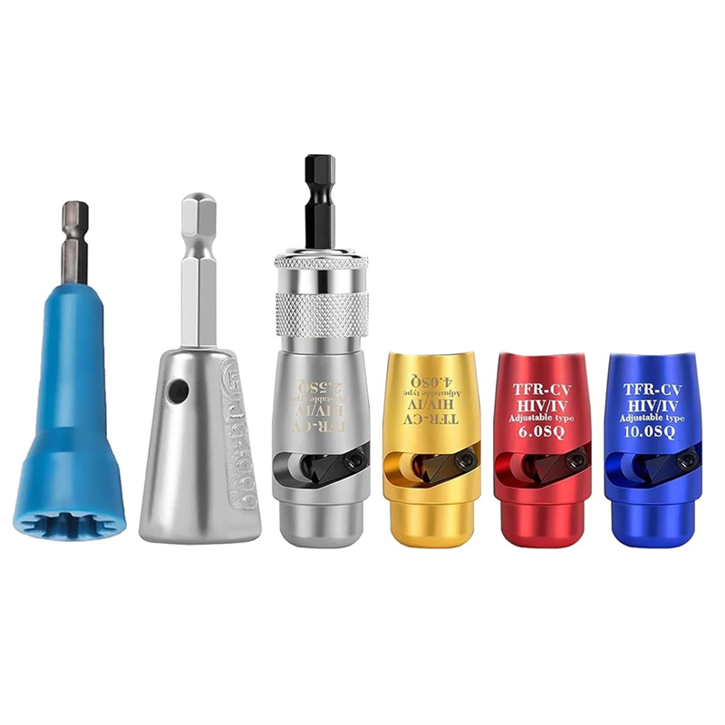 OUMERY Wire Stripper,Wire Stripping Tool & Wire Twisting Connector, Wire Twister Tool for Drill, Electrical Wire Connectors Kit