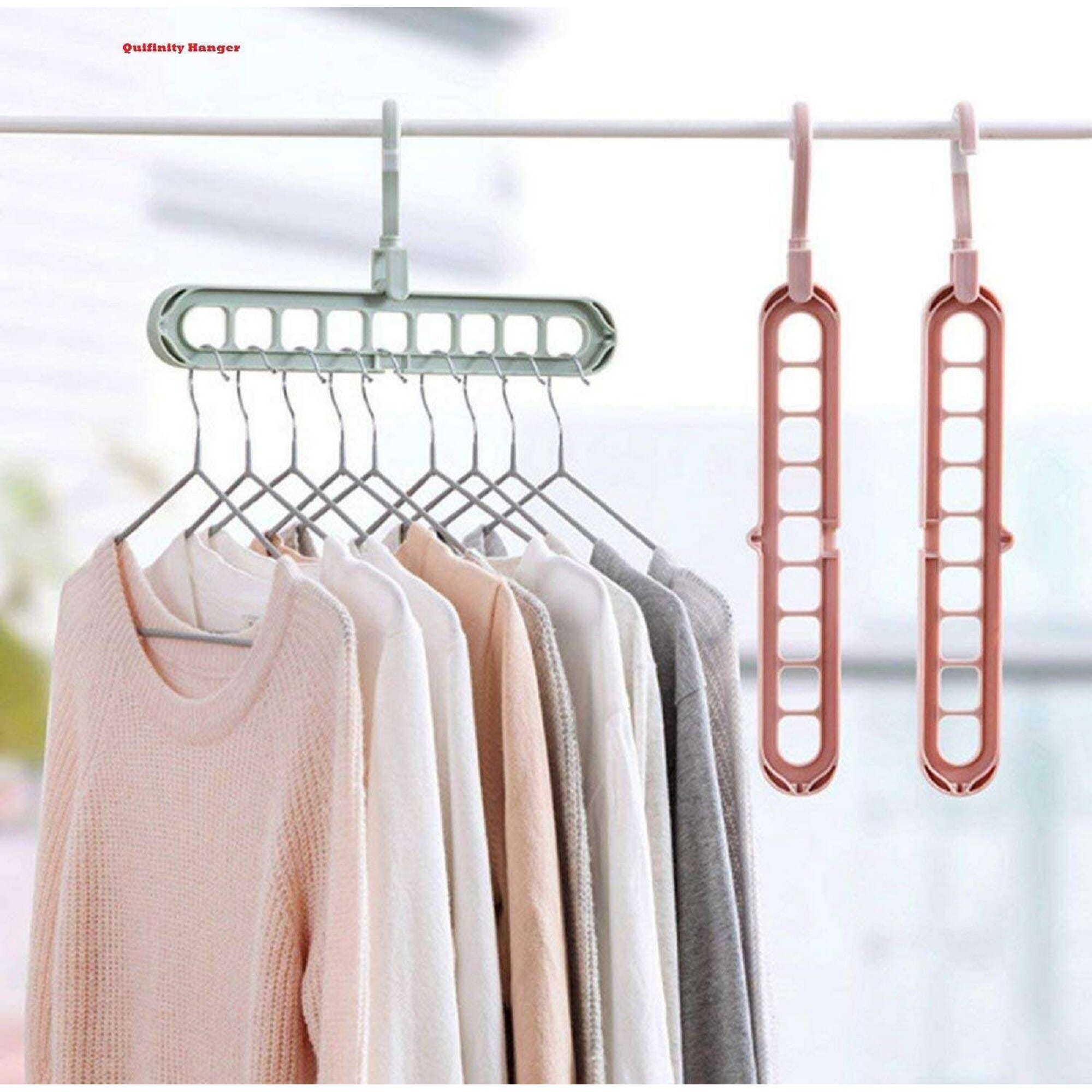 8 Pcs Wardrobe Space Saver Folding Hangers