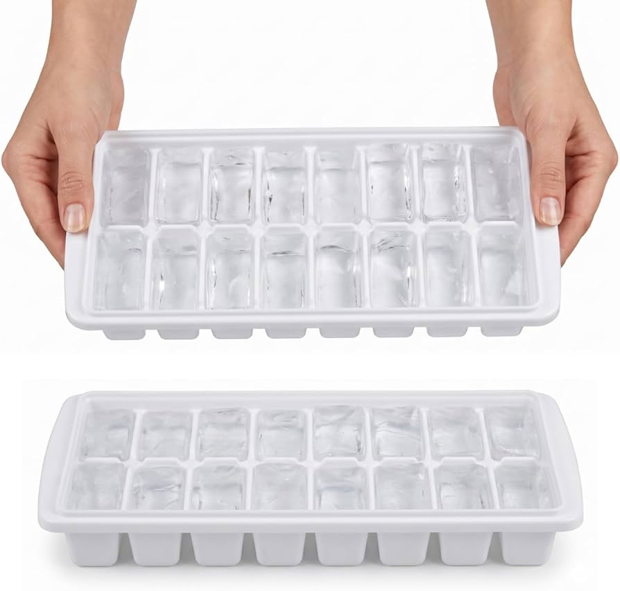14 Pcs Homemade Ice Cream Maker and Ice Cube Tray Set for Family Kitchen Use