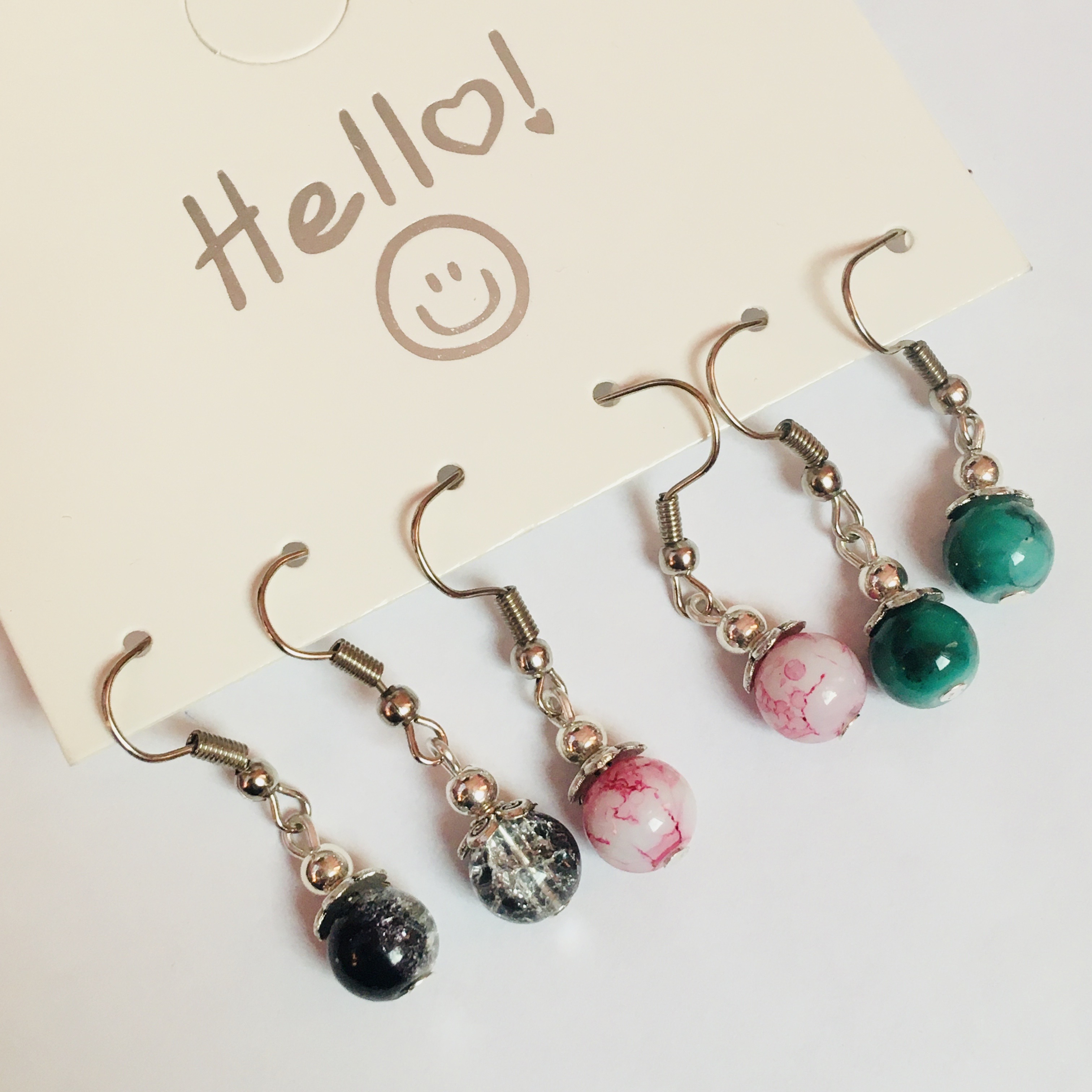 Drop Earrings Set For Women | Handmade Earrings 3 Pairs - MultiColor | Fashion Handmade Drop Earrings For Women